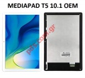 Set LCD Huawei Mediapad T5 10.1 inch (AGS2-L09) White NO frame Touch Screen Digitizer & Display