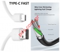Cable fast charge Cabletime C160 TYPE-C USB 2.0 5V 3A 0.25CM White Box
