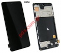 Compatible Set LCD Samsung A515F Galaxy A51 (2019) Touch screen with digitizer and frame (CHINA OEM OLED W/FRAME) 