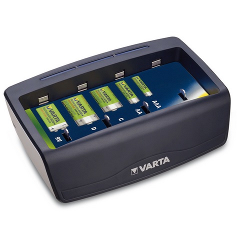 Battery charger Varta 4SL sizes AA, AAA, C, D (charging in pairs), 1 x 9 V Box