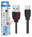 Cable USB Remax RC-134a TYPE-C Fast 2.1A Black charging and data transfer Box