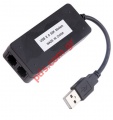 Εξωτερικό USB Fax Modem 2 Θύρες 56k Dial Up V.92/V.90 KF-UM52 (OEM) DUAL PORT Box