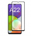 Tempered glass film Samsung Galaxy A22 5G (2021) SM-A226B 6.6inches Full Glue Black.