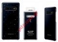  Original Samsung LED Cover Black Galaxy S10+ G975 EF-KG975CBE Blister