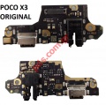 Original charge board Xiaomi Poco X3  (M2007J20CG) TYPE-C USB Port