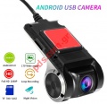 Android Car DVR Dash Camera P2-U2 USB Driving Recorder 1080P Night Vision Loop Recording G-sensor Wide Angle 140 Car Registrar Dashcam