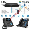 Τηλεφωνικό κέντρο Yeastar Micro Smart S412 PBX ψηφιακό υβριδικό (ΕΞΑΝΤΛΗΘΗΚΑΝ)