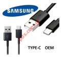Cable USB Samsung EP-DG970BBE (OEM) TYPE-C Black 1.2M Bulk