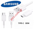 Cable USB Samsung EP-DG970BBE (OEM) TYPE-C White 1.2M Bulk