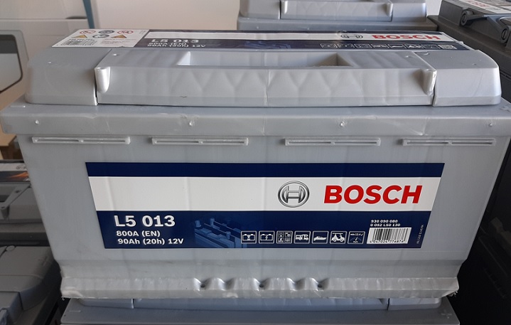 Battery Bosch L5 013 12V Capacity 20hr 90 (Ah) 800A (EN) Leisure Deep Cycle Professional Dual Purpose EN (Amps) 