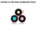 Πίσω τζαμάκια κάμερας iPhone 12 Pro Max (A2411) Set 3 pcs Blue w/Bracket Rear Lens glass is a brand new replacement part W/BRACKET 