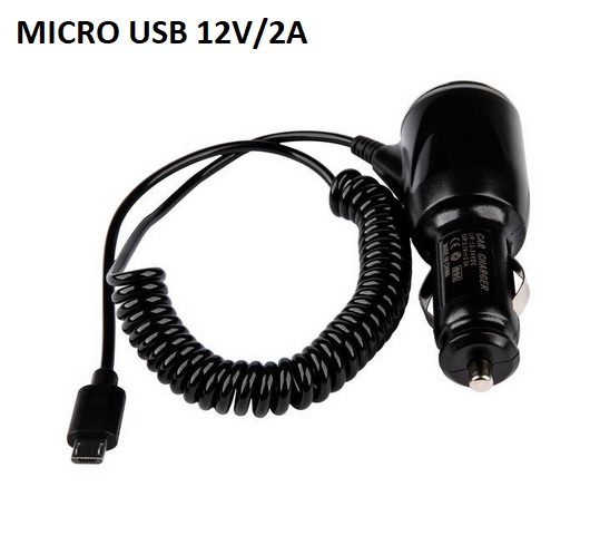   MicroUSB 12V 2A Black    BOX