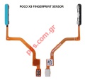  Xiaomi Pocophone POCO X3 NFC Blue Fingerprint sensor Flex cable    