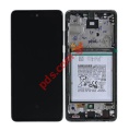   LCD Samsung A52s SM-A528B Black    W/frame & Battery (   ) ORIGINAL