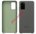 Γνήσια θήκη Silicon Samsung Galaxy S20 Plus G985 (EF-PG985TJEG) Grey σε γκρί χρώμα Blister ORIGINAL