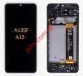   LCD Samsung A13 4G Galaxy A135F 3/2022 Black W/frame ORIGINAL