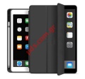 Θήκη τύπου βιβλίου flip smart iPAD 8/9 (10.2 inch) A2602 2021 PEN Book stand 3 fold σε μαύρο χρώμα Blister