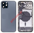 Original back cover iPhone 12 Pro Max Blue Pulled GRADE A with glass 