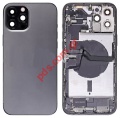Original back cover iPhone 12 Pro Max Black Pulled GRADE A with glass 