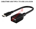 Cable adaptor Cabletime USB TYPE-C to USB 2.0 Female 0.15CM OTG Black