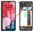   LCD Samsung A13s Galaxy A137F 4G 7/2022 (W/FRAME) Box (VERSION FLEX C50T) ORIGINAL