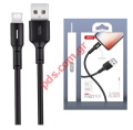 Cable USB XO NB112 TYPE-C 3.0A 1M Black (FAST CHARGING)