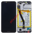 Original LCD Huawei Honor 7A (AUN-L29) BLACK Complete Battery Frame, Display with Touch screen digitizer 