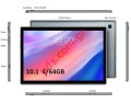 Tablet TECLAST P20HD, 10.1 inch FHD, 4/64GB, Android 10, 4G, Grey Box