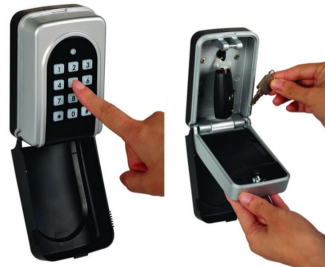 Electronic key locker SKS-001E Grey (xx) 12,7x8,6x5,6 cm. 