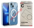 Διάφανη θήκη iphone 11 TPU Magnet Gloss Mag TRN Clear μαγνητική box
