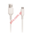 Cable Setty MicroUSB TYPE-C 2A/3M White BOX