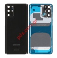 Back cover Samsung S20 PLUS Galaxy G985F 4G/5G Black (WITH CAMERA GLASS)