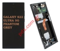   Samsung Galaxy S22 ULTRA 5G SM-S908B Phantom Grey Dark    Display module LCD set Frame Touch screen Digitizer ORIGINAL SVP BOX