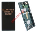   Samsung Galaxy S22 ULTRA 5G SM-S908B Green    Display module LCD set Frame Touch screen Digitizer ORIGINAL SVP BOX (NO FRONT CAMERA)