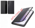 Original case book Samsung Galaxy S21 PLUS 5G G996 Smart Clear S-View Flip cover Black EF-ZG996CBEGEE Blister