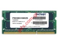 Memory RAM Patriot PSD38G16002S 8GB SO DIMM signature DDR3 PC312800 1600mhz photo Blister   