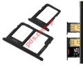   SIM Tray Samsung Galaxy J6 SM-J600F Black    Dual SIM (SIM 2) Micro SD tray Bulk