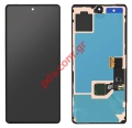 Original Set LCD Google Pixel 7a (GHL1X) 2023 Black Display Touch screen with digitizer with frame Bulk
