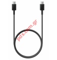 Original cable EP-DW767JBE Samsung USB-C/USB-C Black Data Cable 25W 3A 1.8m Black (OOB Bulk)