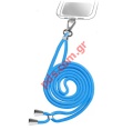  Body Neck Holder strap LYD Light Blue  universal Smartphone    