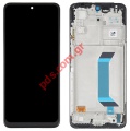   LCD Xiaomi Redmi Note 12 5G (22111317I) GLOBAL 2023 Black  Display Touch screen with digitizer & frame Bulk