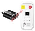 Baseus CATOTG-01 USB A to USB Type C adapter Black Blister