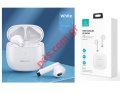 Wireless Bluetooth USAMS earphones IA04 TWS White charging case True Wireless Box