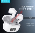 Wireless Bluetooth earphones CELEBRAT W34 TWS White charging case True Wireless Box
