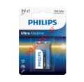 Alkaline battery Philips Ultra 6LR61E1B/10, 6LR61 9V, 1 pcs Blister