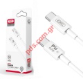 Cable XO NB-Q190A PD USB-C - USB-C 1,0m 60W white