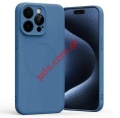 Case back cover IPHONE 15 PRO MAX 6.7 Blue back cover Magsafe Silicon Blister