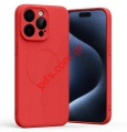 Case back cover IPHONE 15 PRO MAX 6.7 Red back cover Magsafe Silicon Blister