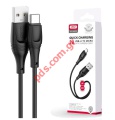 Cable XO NB238 Fast 2.1A USB A / Type C Black 3.0m Box