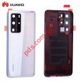 Original battery cover Huawei P40 PRO (ELS-NX9)) White Ice W/PARTS (FULL ORIGINAL)